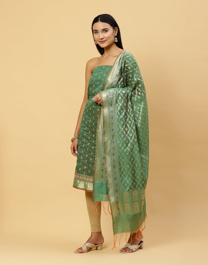 Embroidered Chanderi Suit Piece