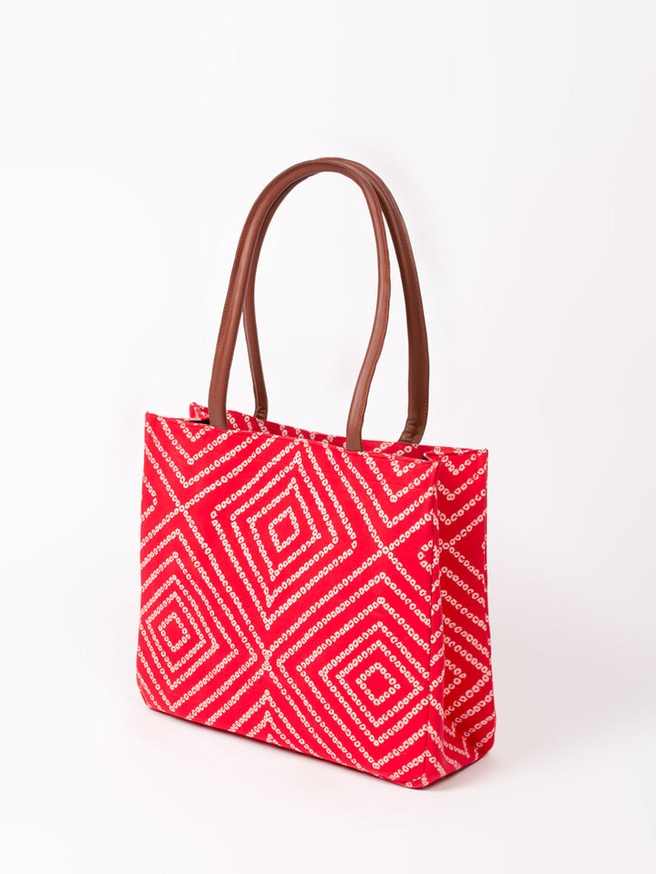 Cotton Handbag And Purse Set