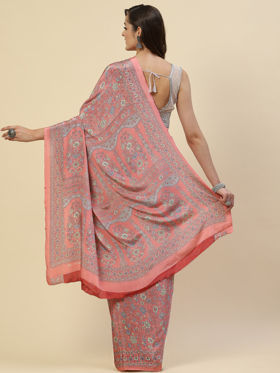 Digital Printed Crepe Saree