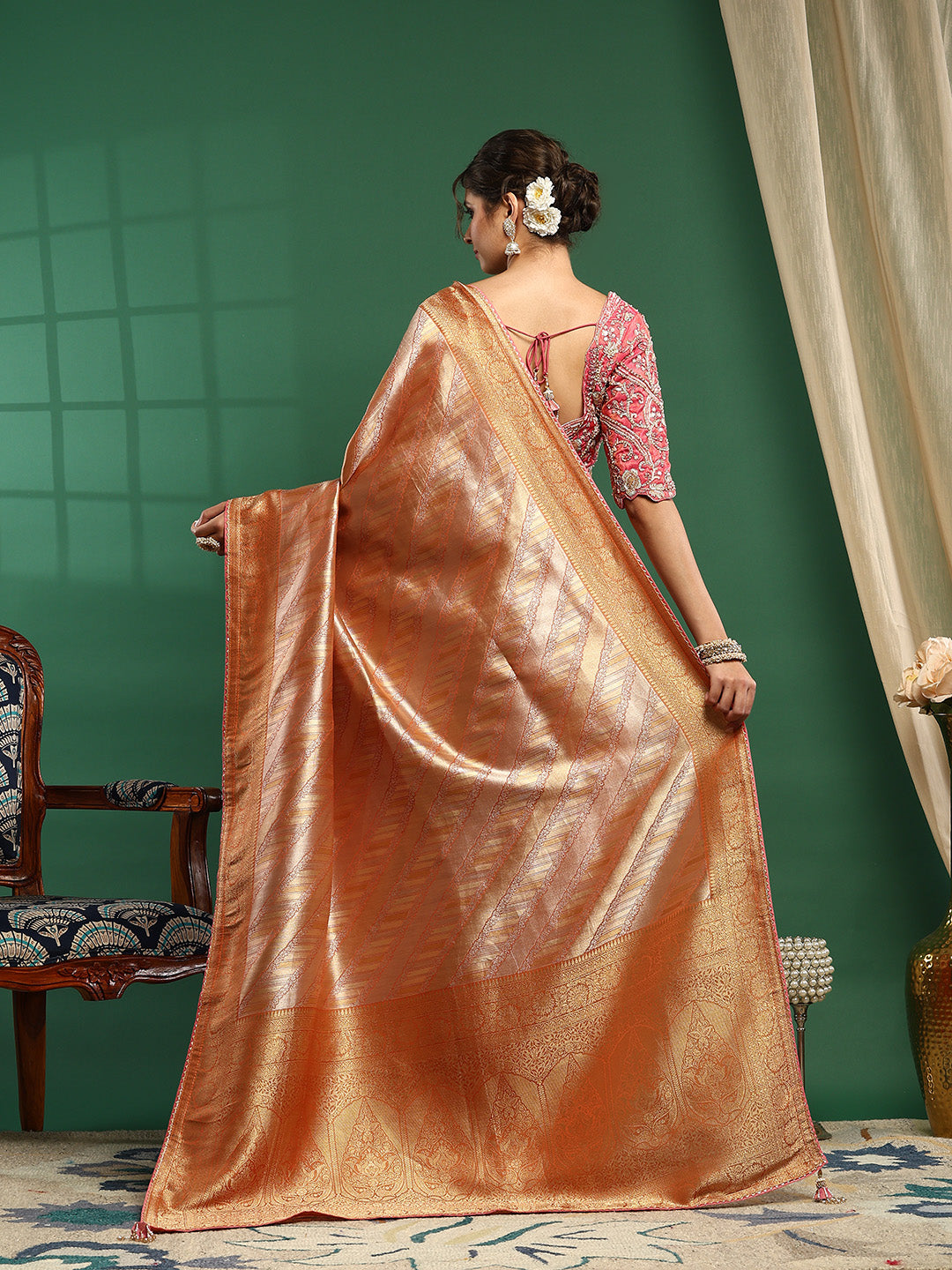 Embroidered Banarasi Saree