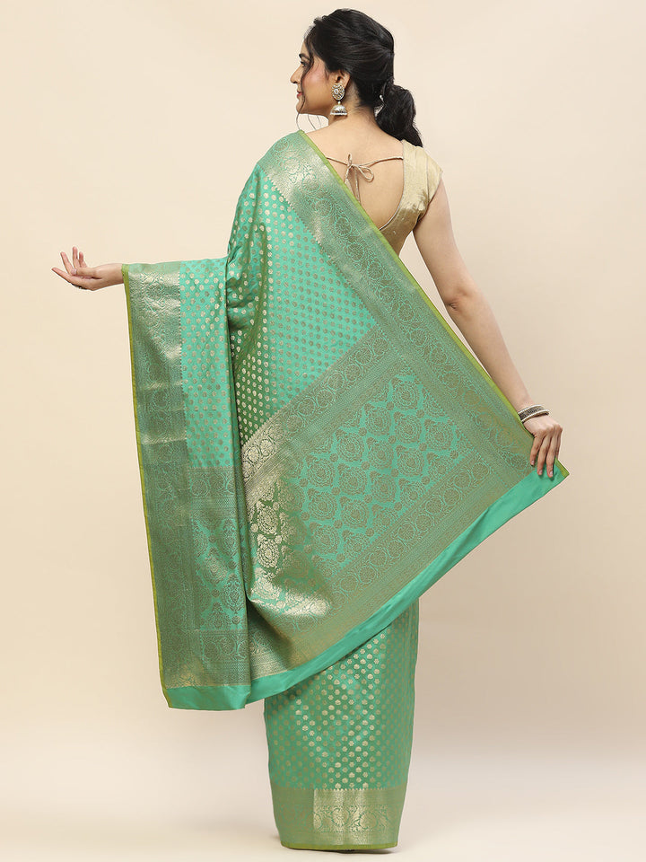 Zari Booti Woven Art Silk Banarsi Saree