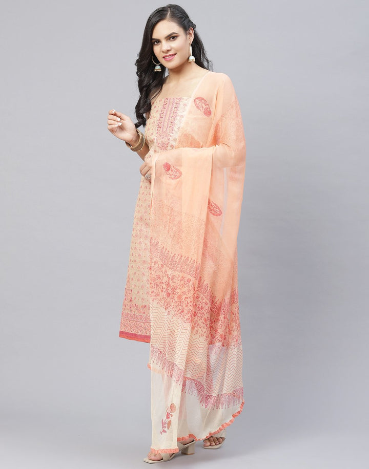 Chanderi Printed Suit piece