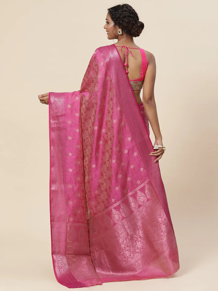 Zari Booti Handloom Woven Saree