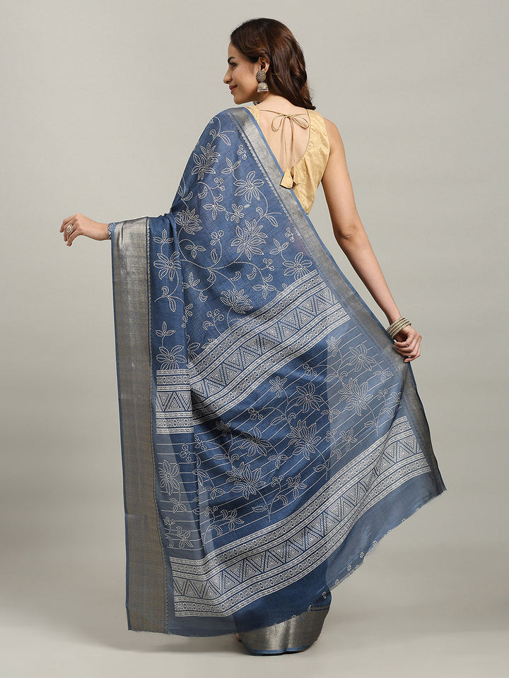 Maheshwari Printed Dola Cotton Saree