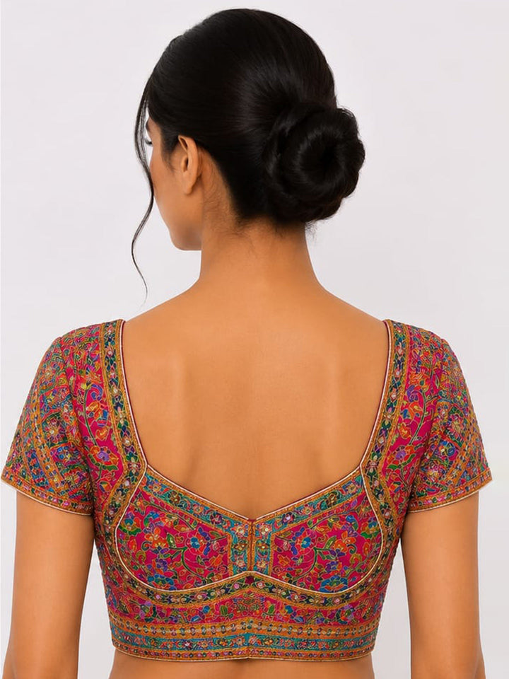 Premium Rani Embroidery Viscose Blouse Piece