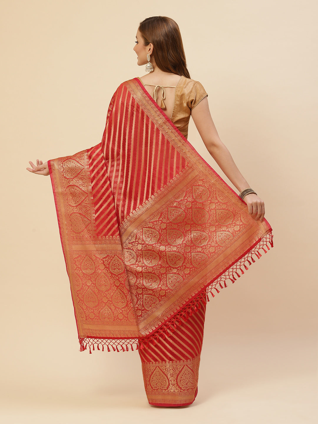 Zari Zaal Cotton Woven Saree