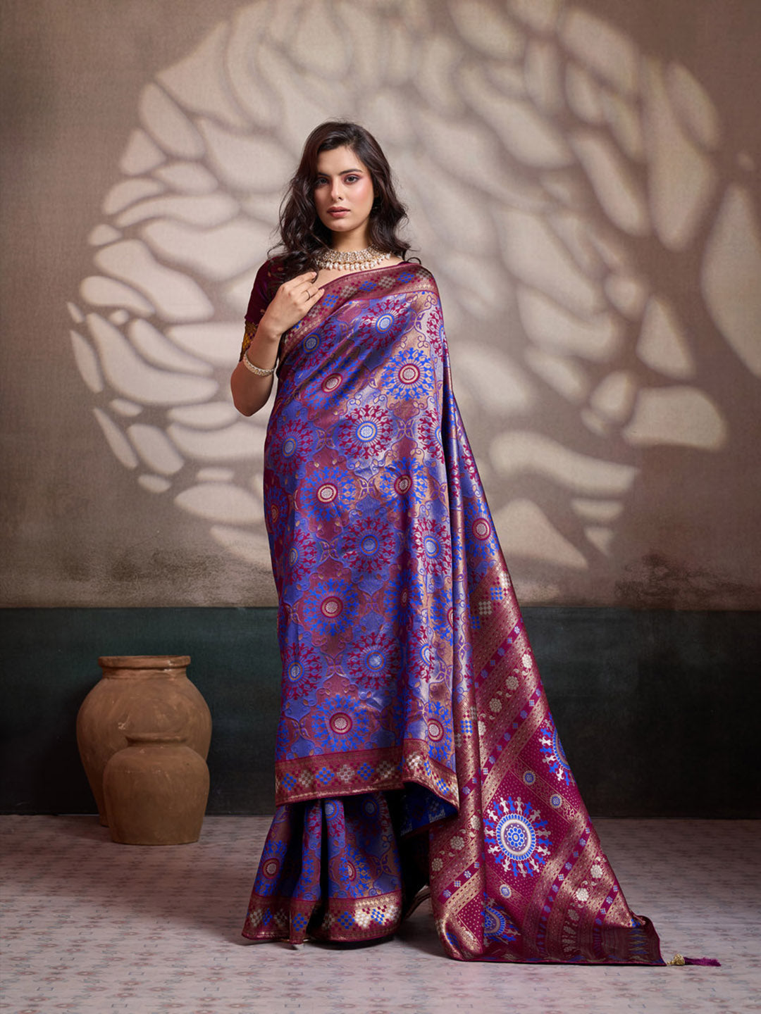 Woven Design Banarasi Silk Saree