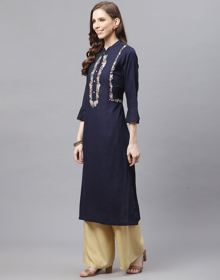 Cotton Kurti With Embroidery