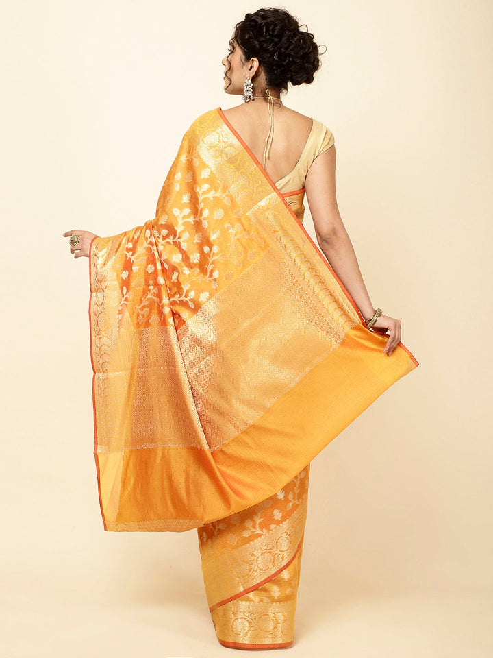 Zari Jaal Woven Cotton Saree