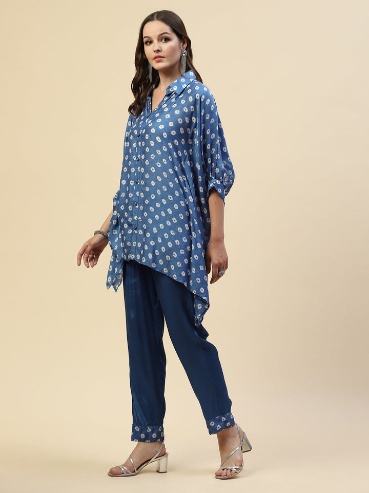 Printed Muslin Kurta With Pants