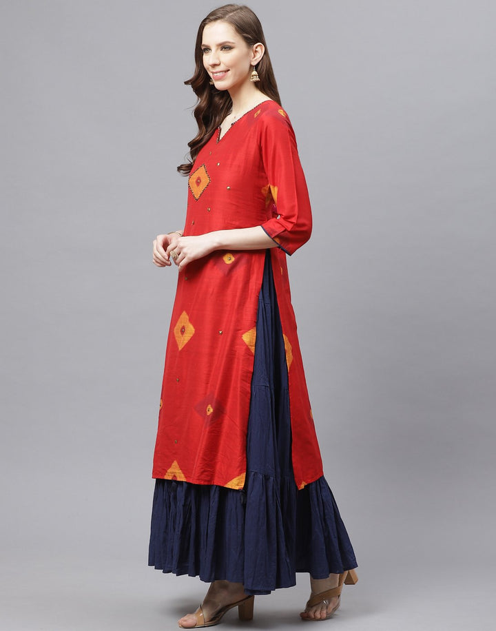 Double Layered Cotton Kurti
