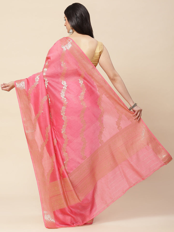 Zari Jaal Woven Cotton Saree
