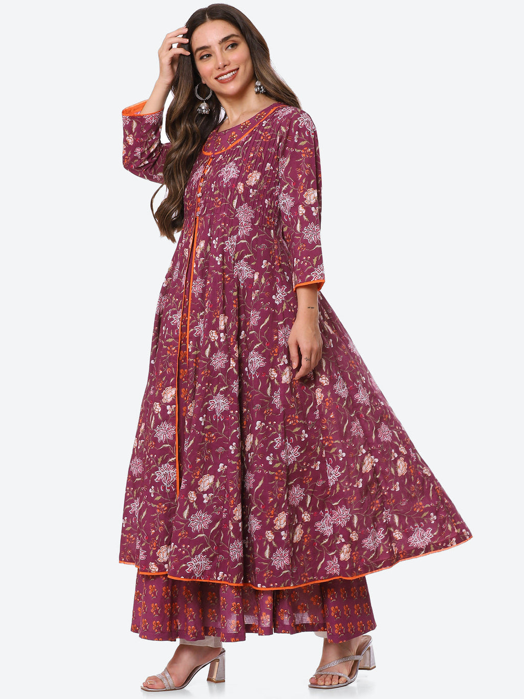 Printed Cotton Anarkali Kurta