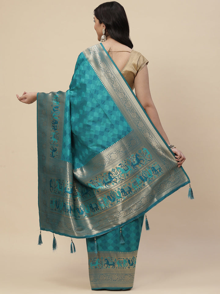 Zari Border Handloom Woven Saree