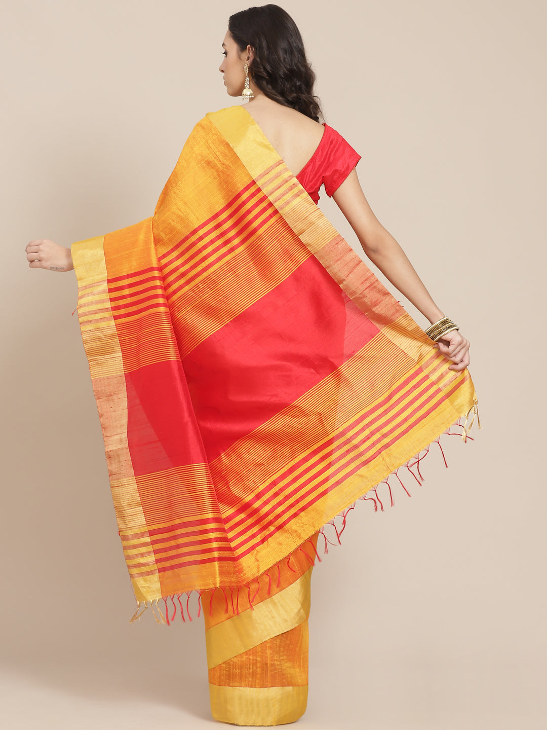 Green Handloom Woven Saree