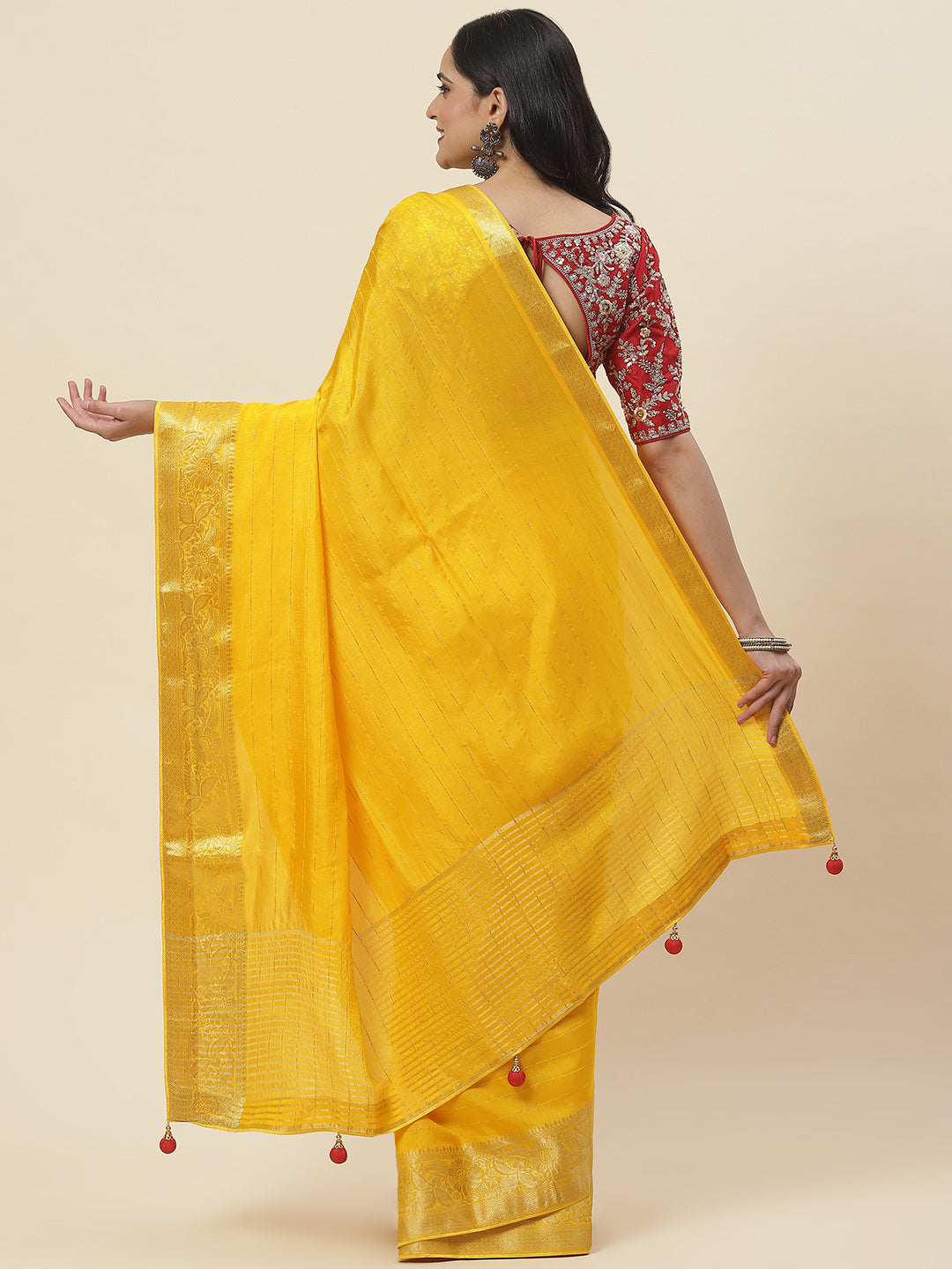 Embroidered Handloom Saree