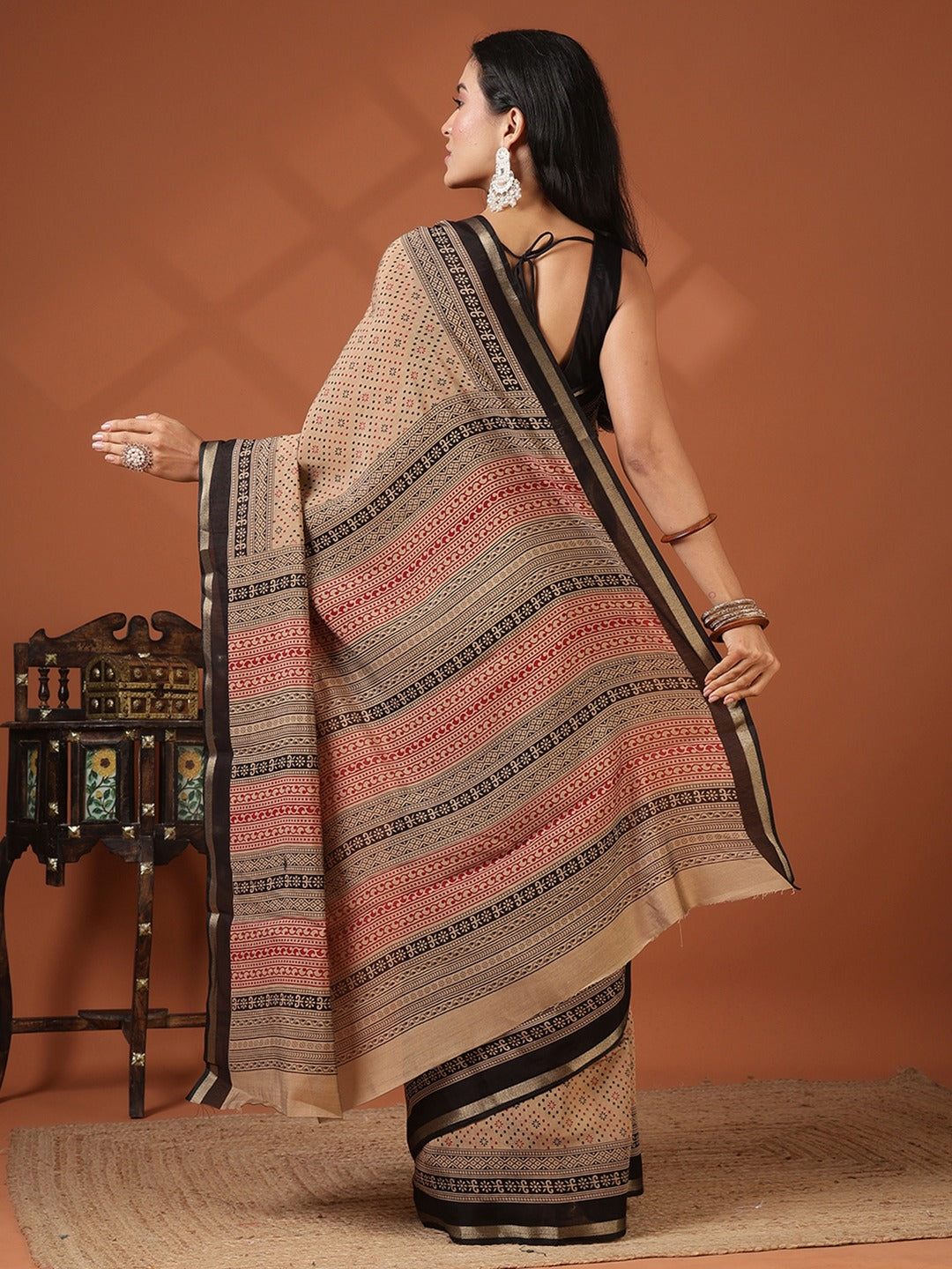 Digital Printed Art Silk Saree