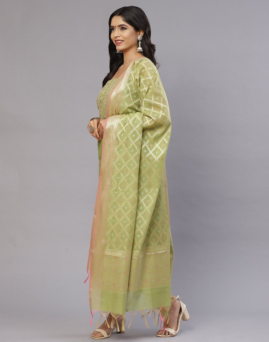 Chanderi Suit Set