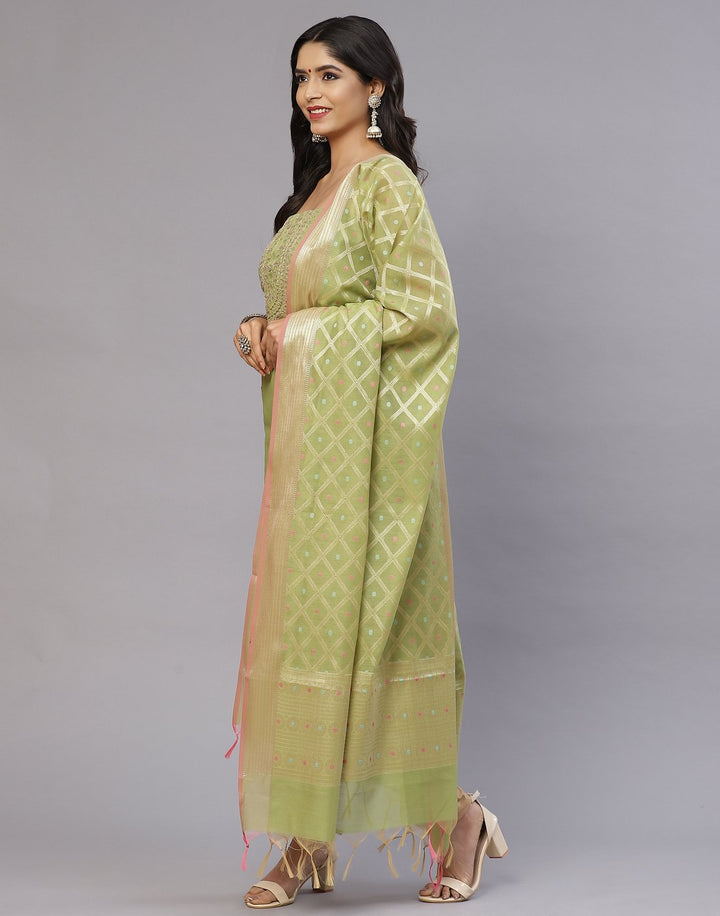 Chanderi Suit Set