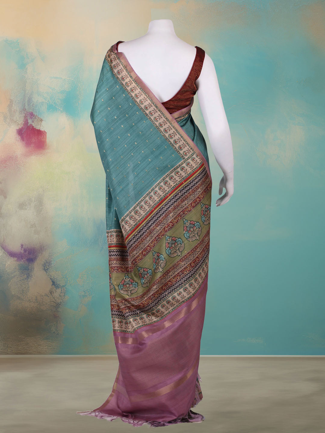 Printed Art Silk Saree