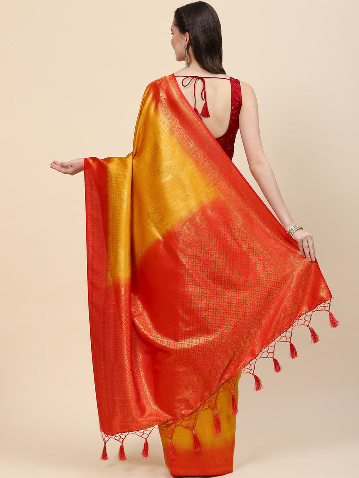 Zari Jaal Handloom Woven Saree