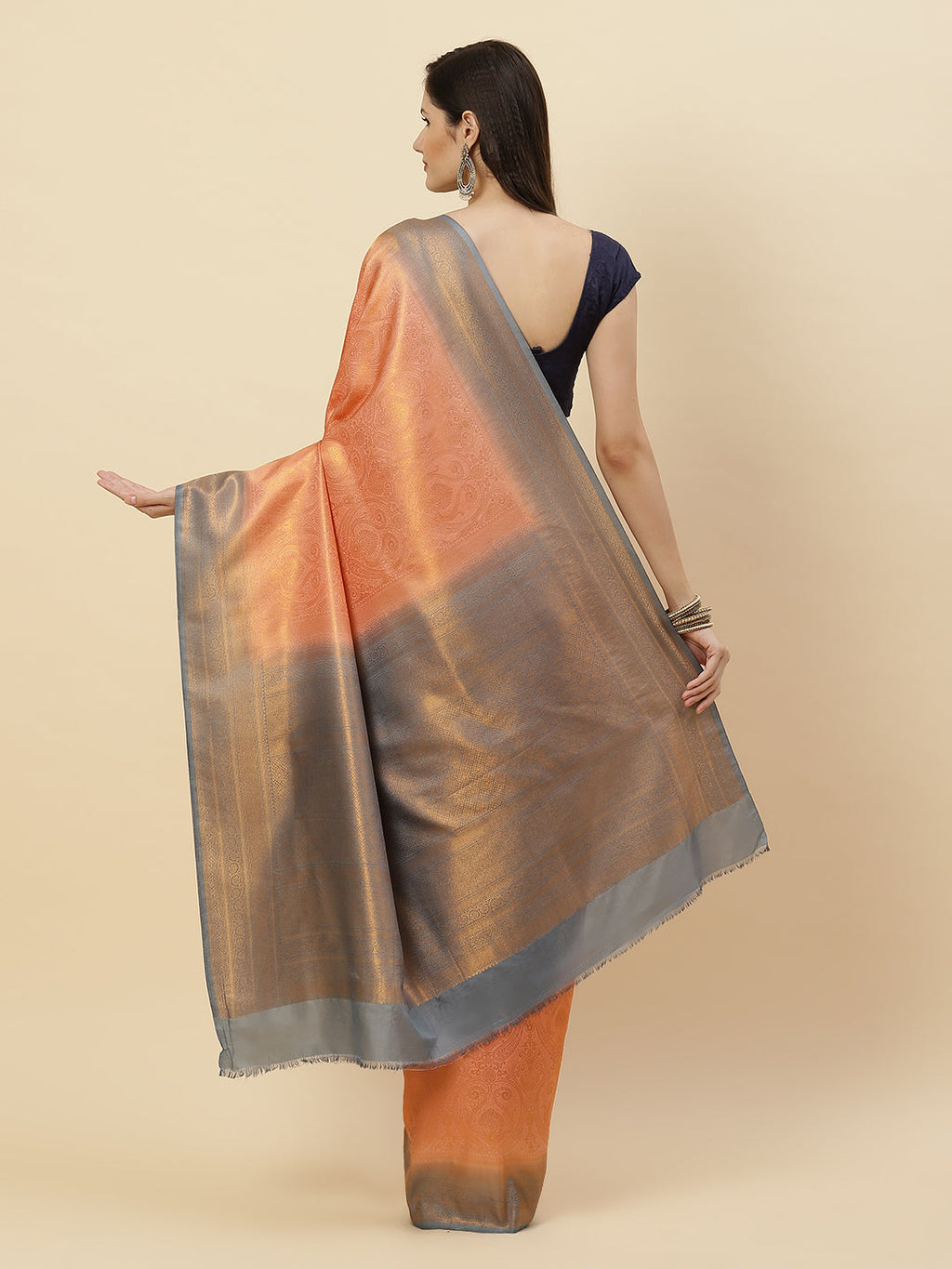 Zari Jaal Art Handloom Woven Saree
