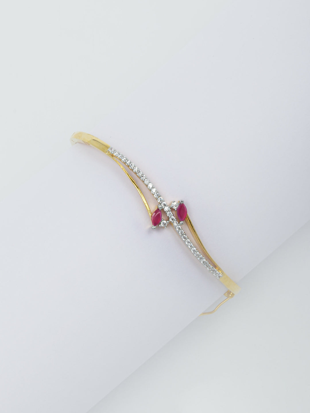 Golden Pink Stone Bracelet