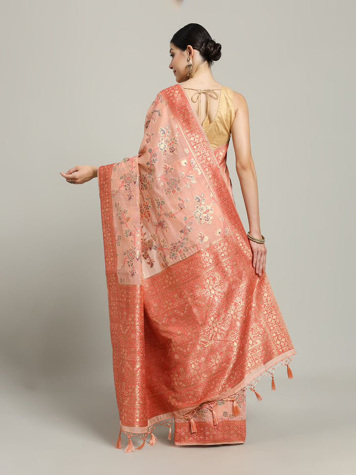 Zari Jaal Art Silk Woven Saree