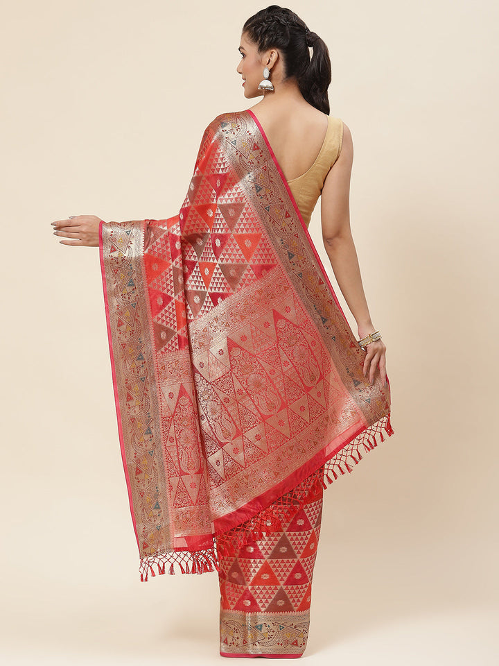 Zari Jaal Woven Cotton Saree