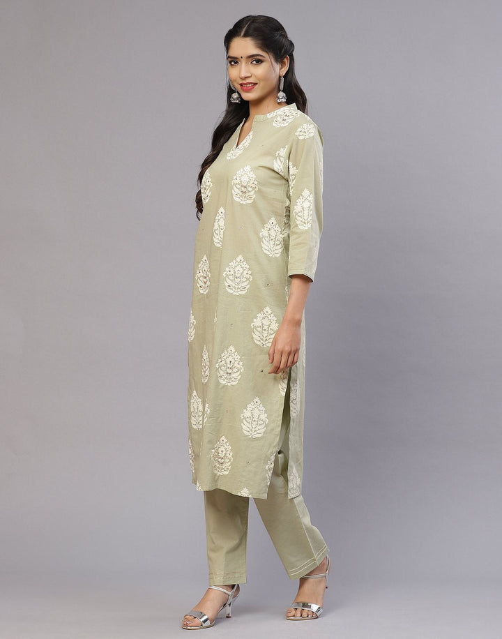 Cotton Printed Kurti Palazzo Set