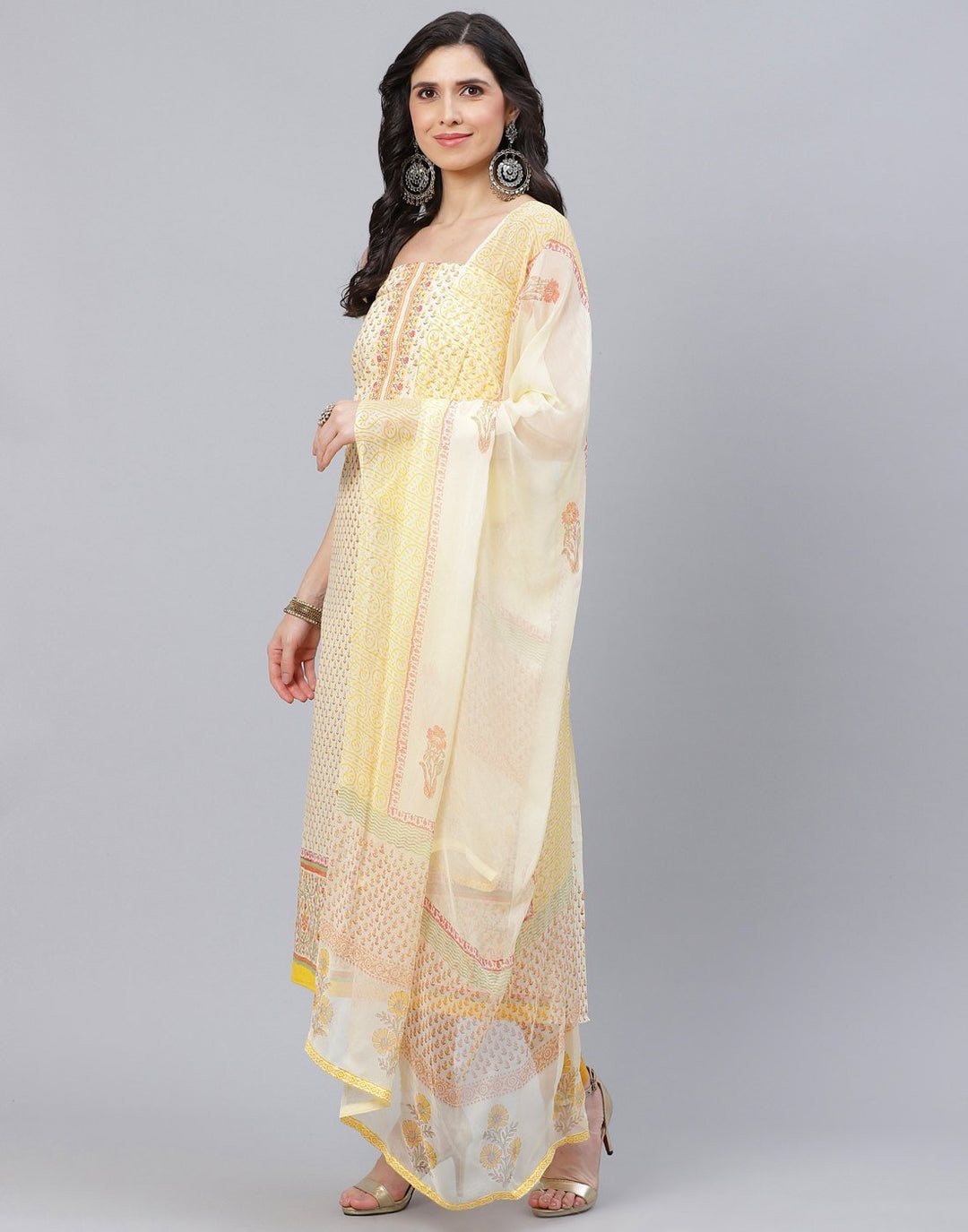 Cotton Embroidered Suit piece