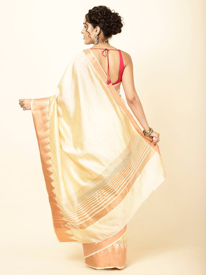 Zari Border Woven Handloom Saree