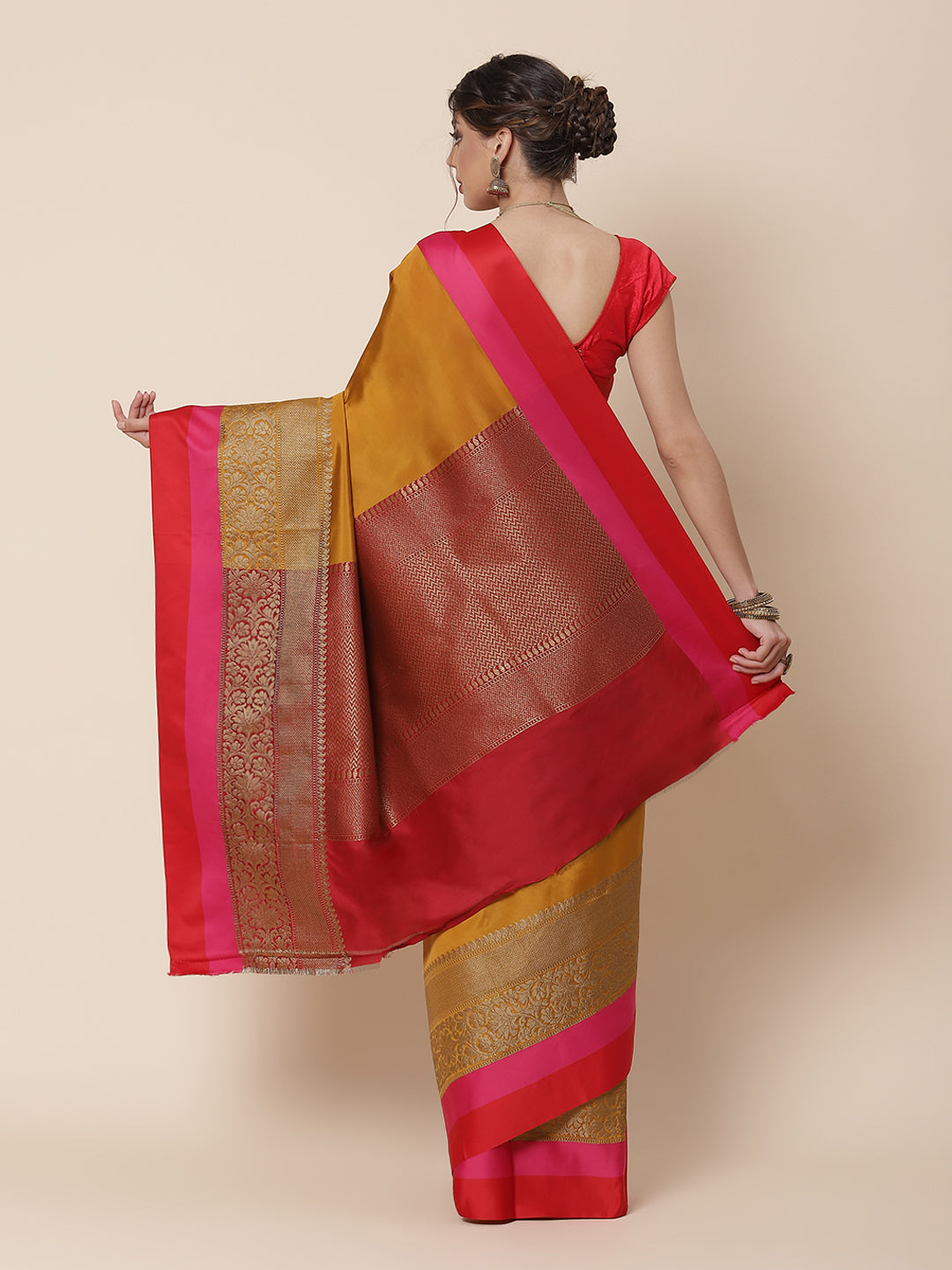 Zari Border Cotton Woven Saree