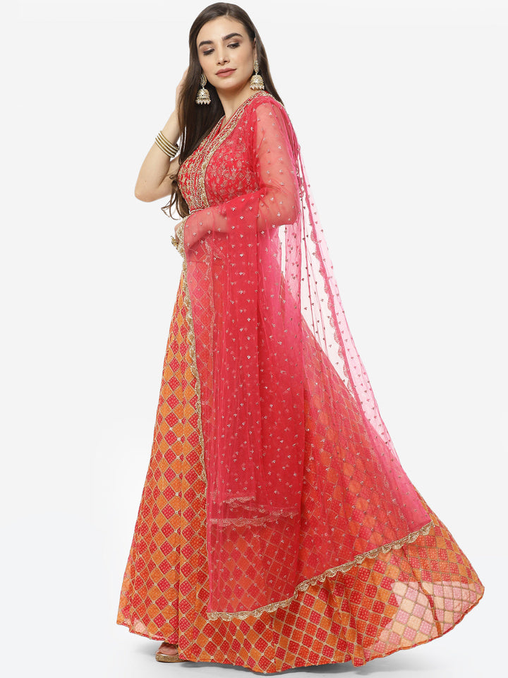 Sequence Georgette Lehenga With Choli And Net Dupatta