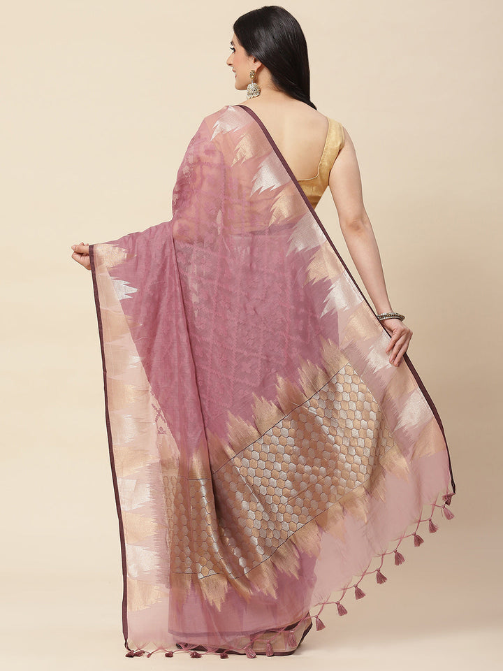 Resham Jaal  Woven Cotton Saree