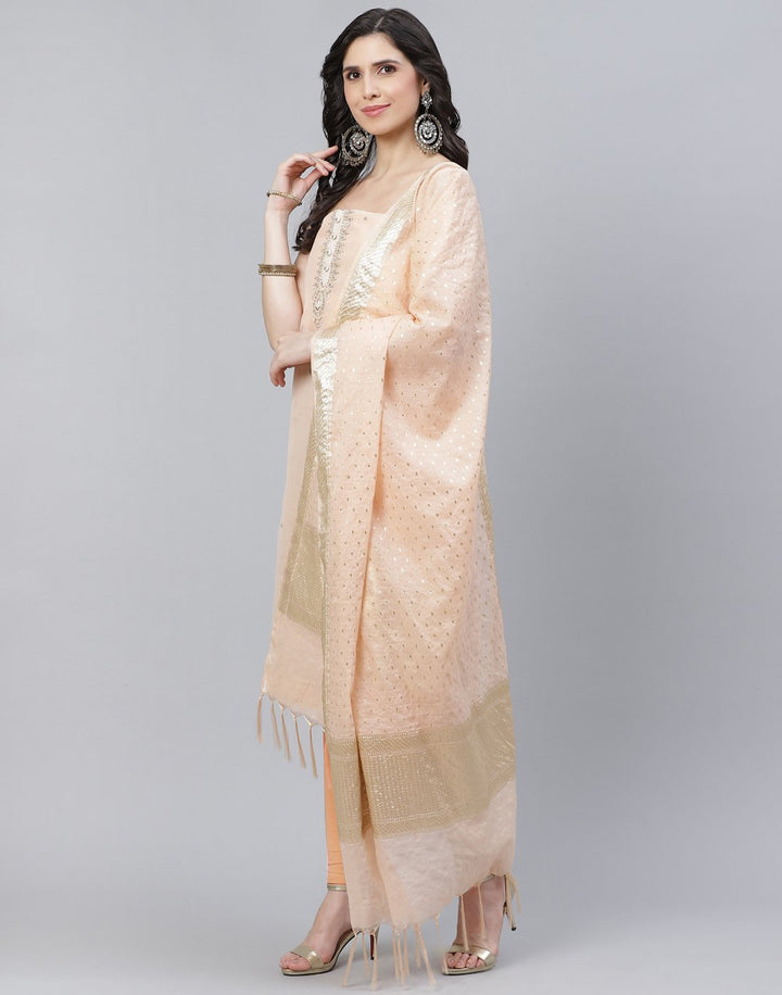 Chanderi Embroidered Suit piece