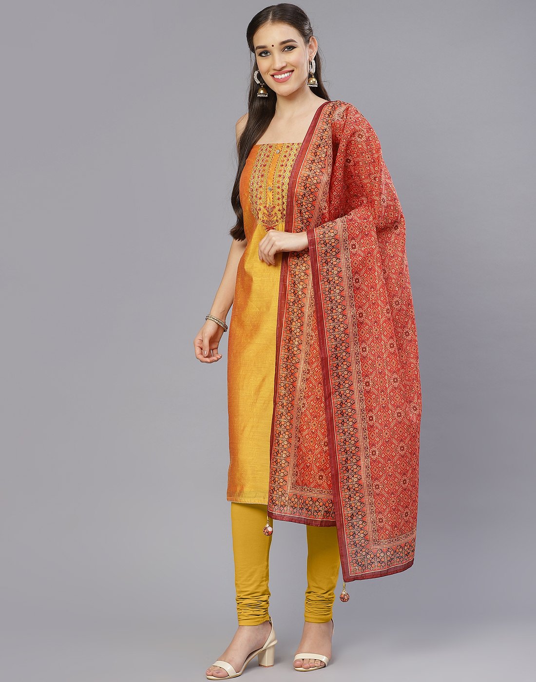 Chanderi Suit Set
