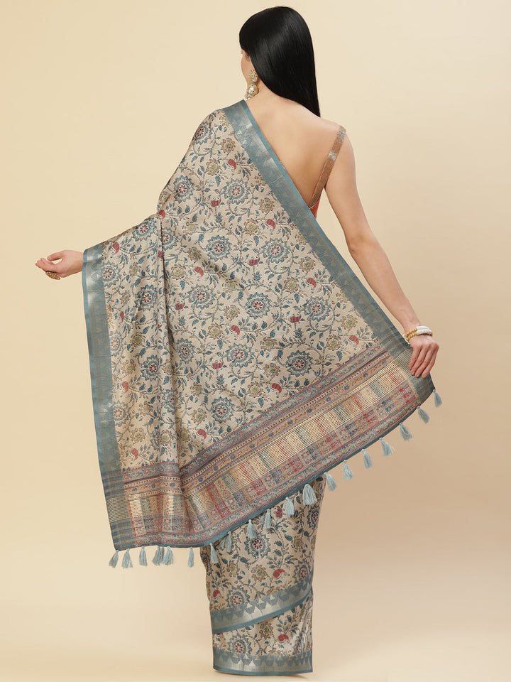 Digital Printed Handloom Saree