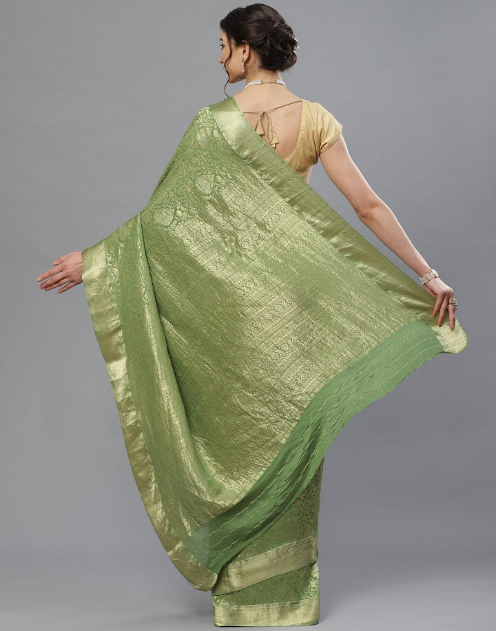 Zari Jaal Crepe Saree