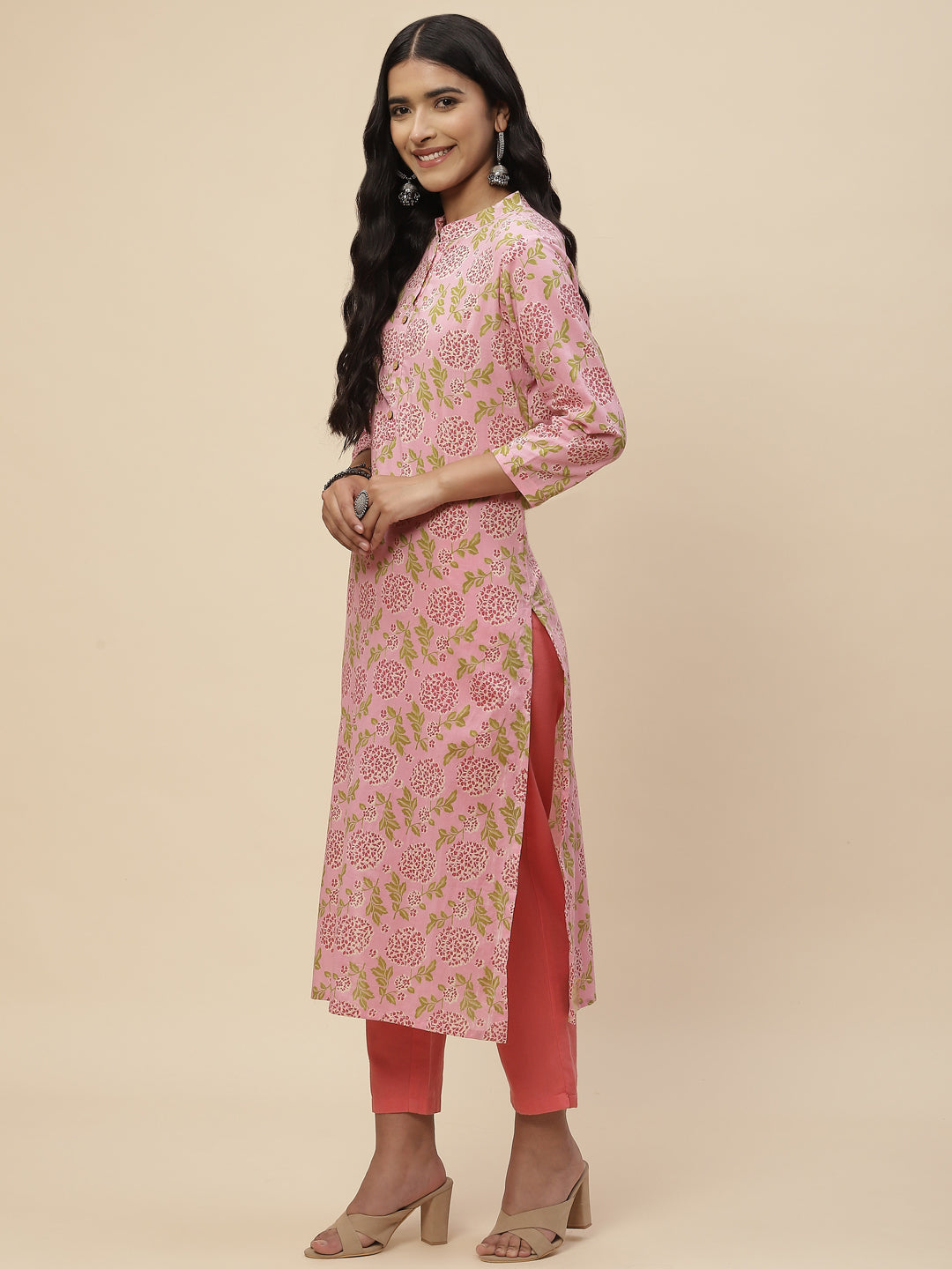 Floral Printed Cotton Kurta