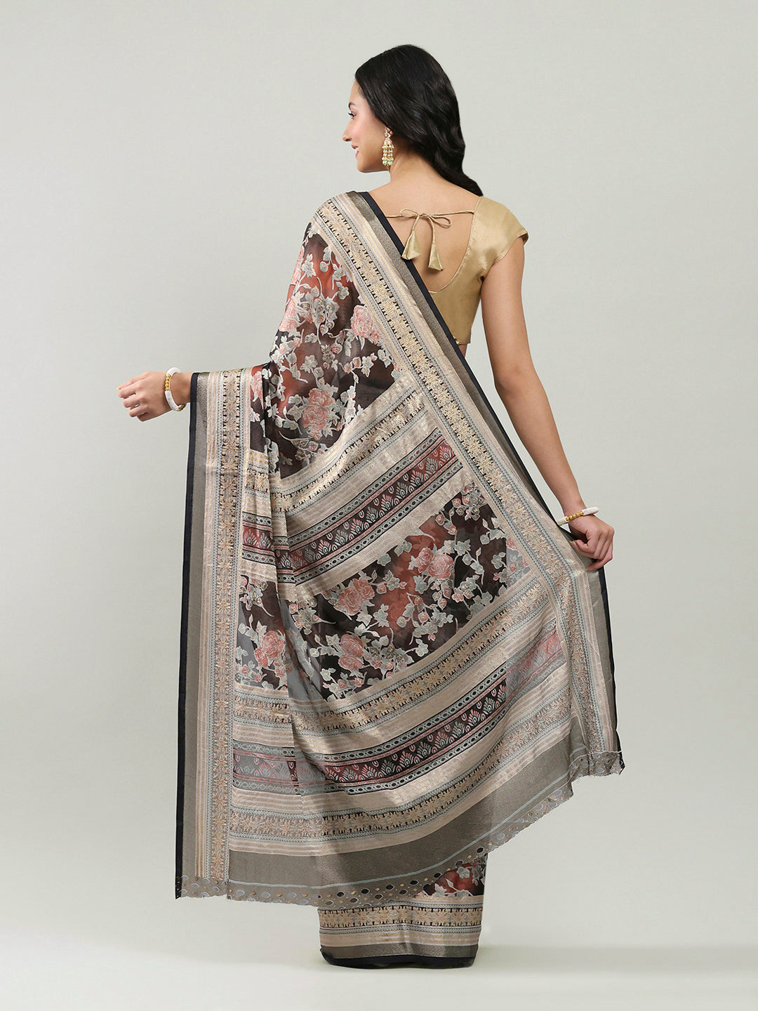 Digital Printed Georgette Saree