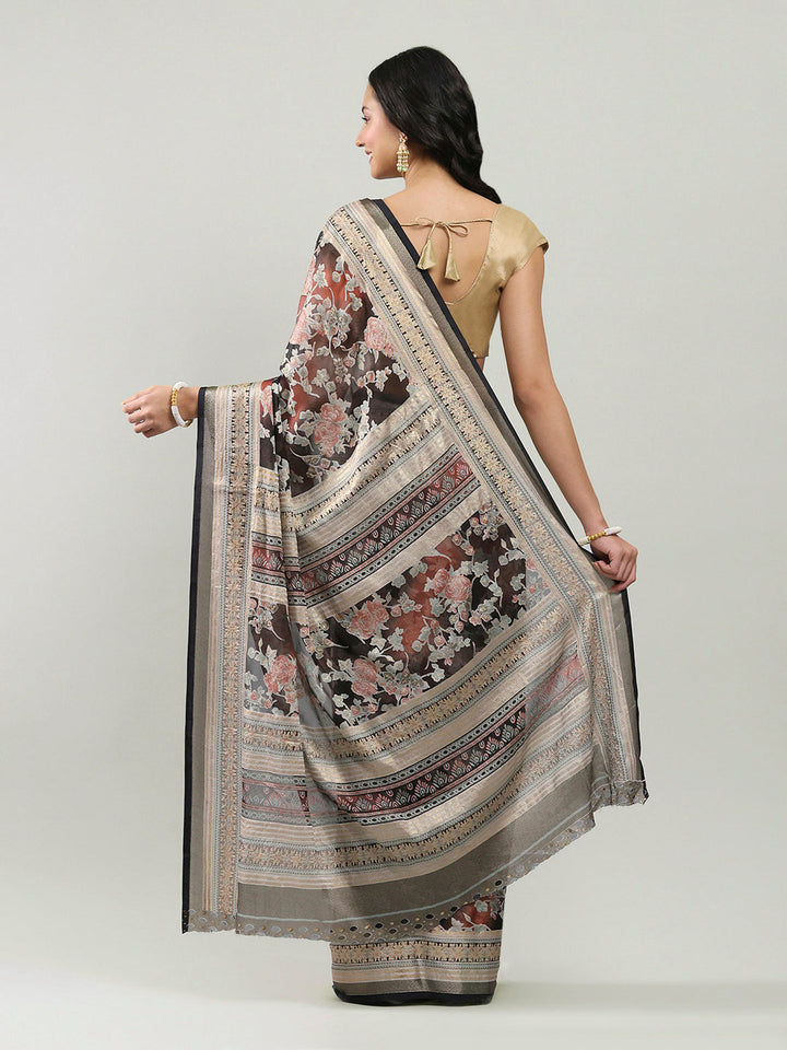 Digital Printed Georgette Saree