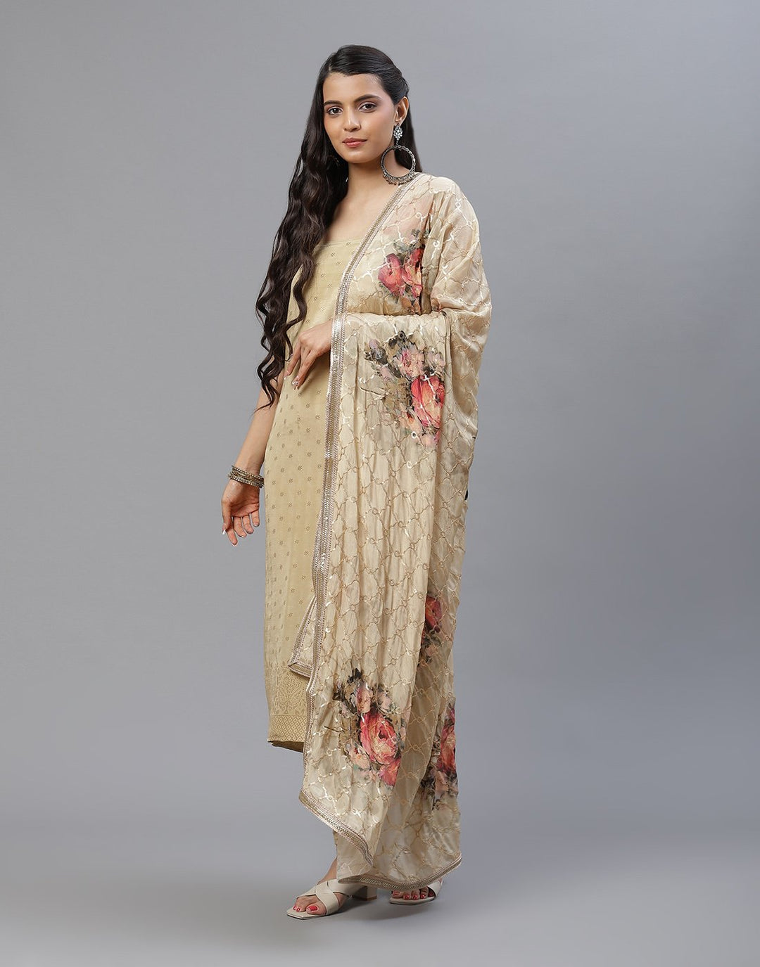 Georgette woven suit set