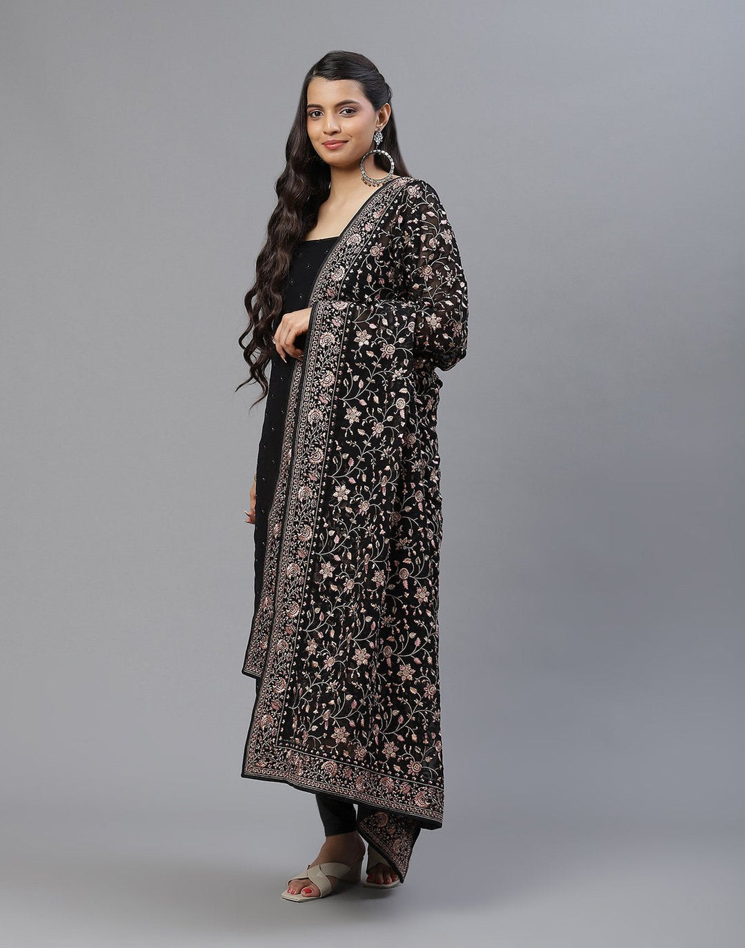 GEORGETTE HEAVY EMBROIDERED SUIT SET