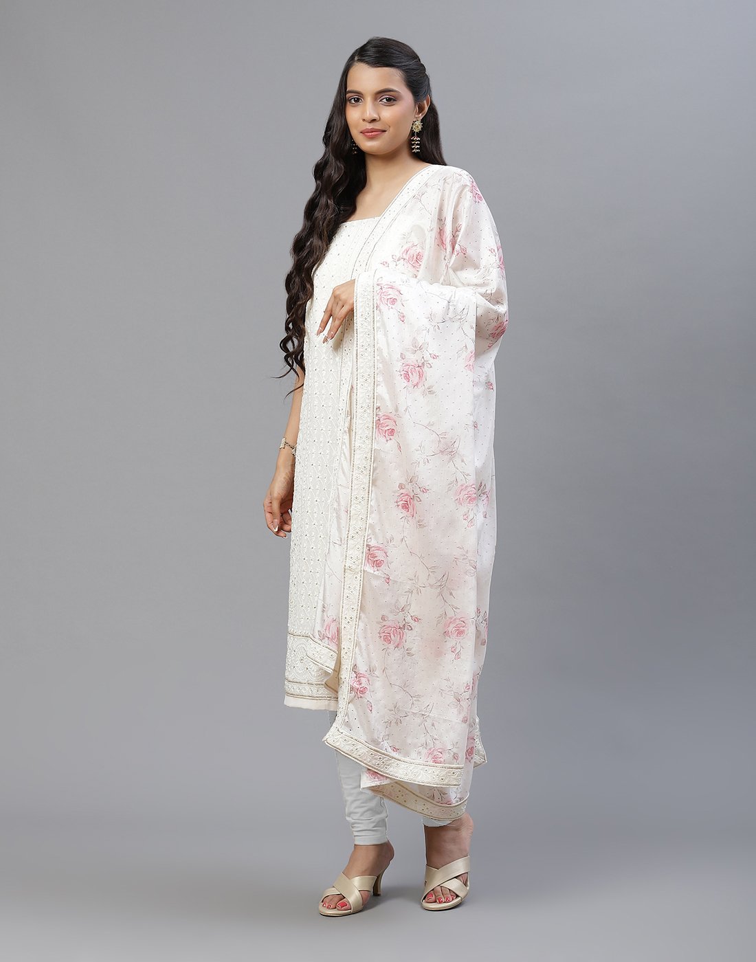 GEORGETTE CHIKANKARI SUIT SET