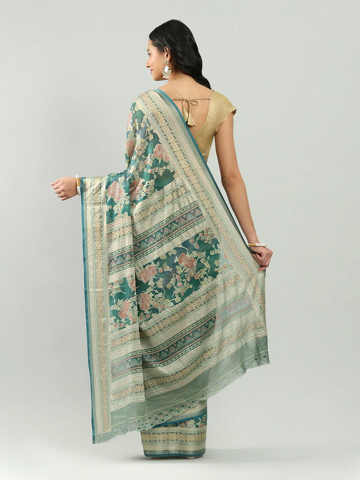 Digital Printed Georgette Saree
