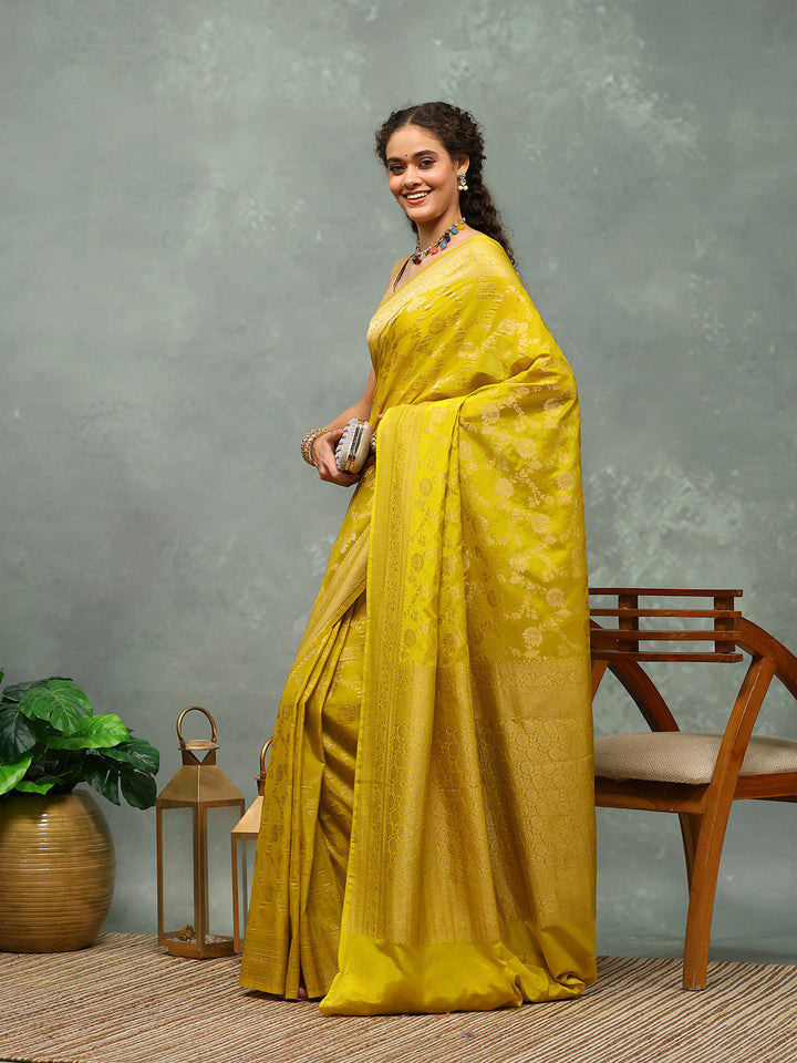 Woven Border Georgette Saree