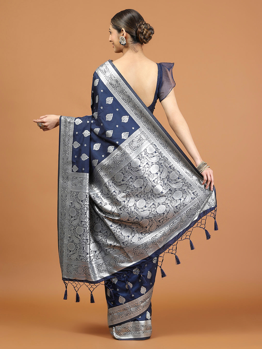 Zari Border Woven Art Silk Saree