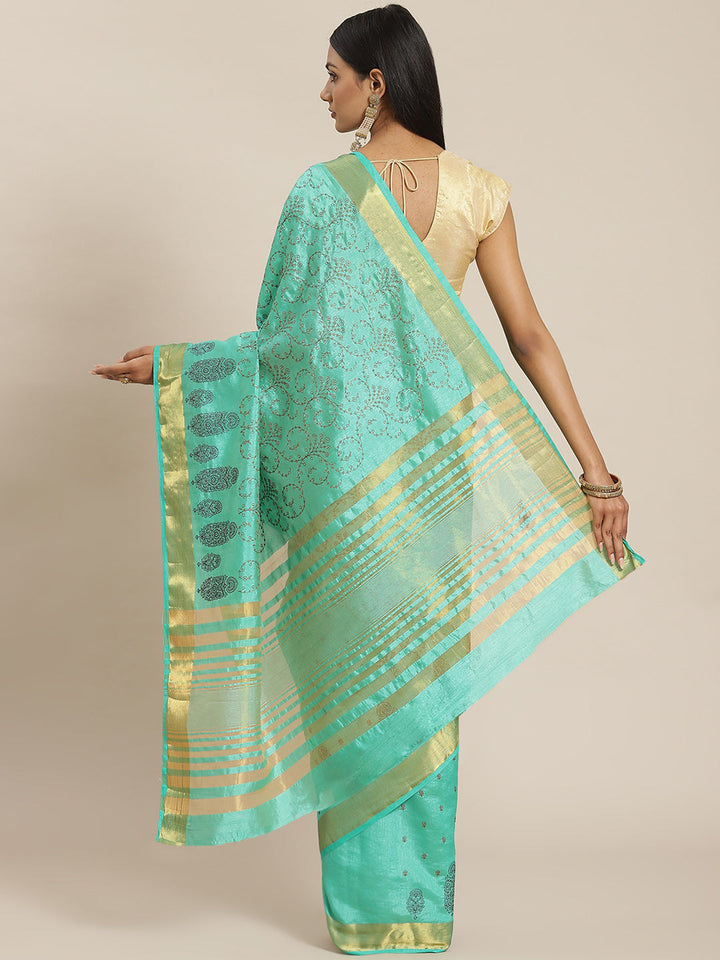 Zari Jaal Art Handloom Woven Saree