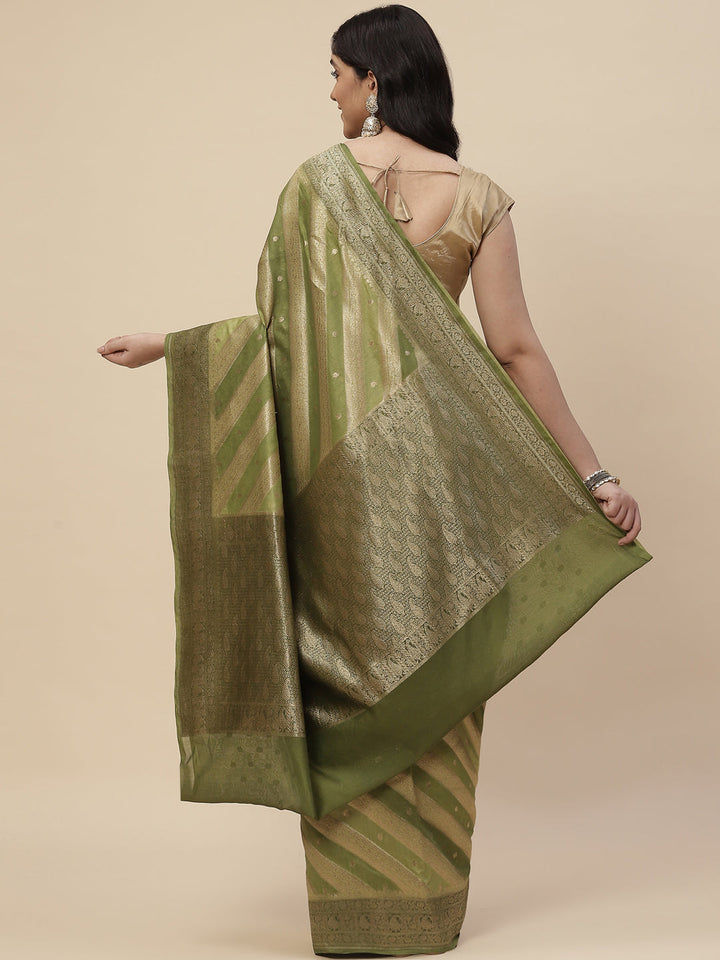 Zari Jaal Cotton Woven Saree